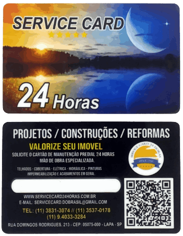 Cartão Service Card 24 horas